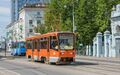 Трамвай около пересечения с улицей Горького