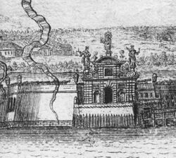 Петровские ворота Петропавловской крепости, 1716 год.