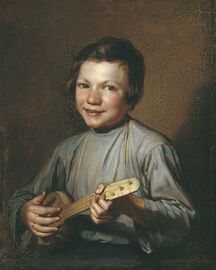 П. Е. Заболотский «Мальчик с балалайкой» (1835).