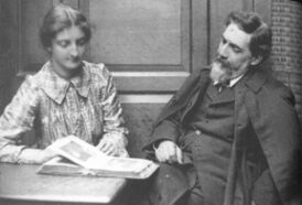 Хильда Питри с супругом. Фото 1903 года