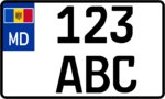 Plăcuțele de înmatriculare pentru motociclete, Moldova.png