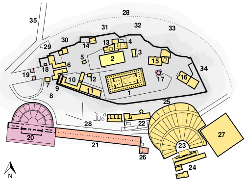 Plan Acropolis of Athens colored.svg