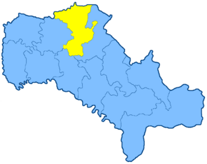 Литинский уезд на карте