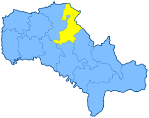 Винницкий уезд на карте