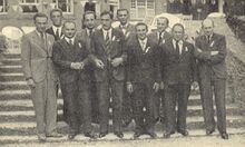 Команда Польши на неофициальной Олимпиаде в Мюнхене в 1936 году. Второй справа.