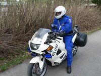 Police motorcycle in Finland.JPG