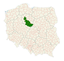 Куявия на фоне современной Польши