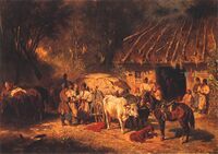 Юзеф Бранд «Чумаки перед корчмою» (1865)