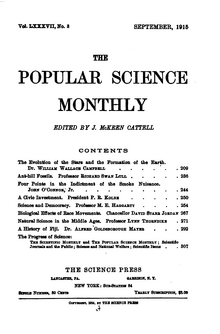 выпуск за сентябрь 1915 года