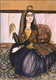Мирза Кадым Эривани. «Портрет сидящей женщины». 1870-е гг.