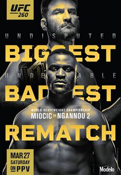 Постер UFC 260: Миочич - Нганну 2