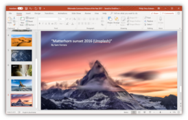 Скриншот программы Microsoft PowerPoint