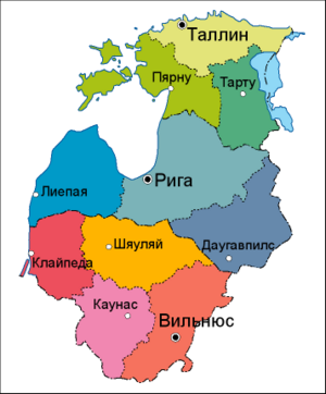 Шяуляйская область на карте