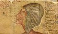 Меритатон в нубийском парике (возможно, узурпированное изображение Кийи), ок. 1365-1347 годов до н. э.