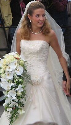 Принцесса Тесси в день своей свадьбы в сентябре 2006 года