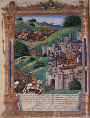 Осада Ванна в 1342 году, художник Гильом Филластр