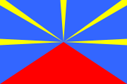 Проект флага Реюньона разработанный ассоциацией вексиллологов Реюньона