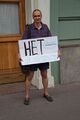 Одиночный пикет у здания ГД РФ в день принятия законопроекта