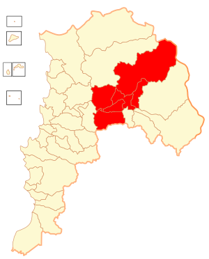 Провинция Сан-Фелипе-де-Аконкагуа на карте