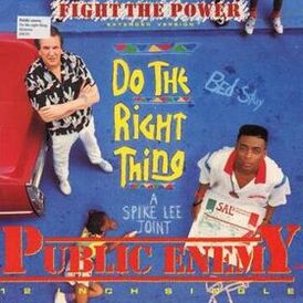 Обложка сингла Public Enemy «Fight the Power» (1989)