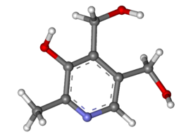 Pyridoxine ball-and-stick.png