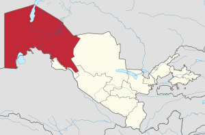 Каракалпакия на карте