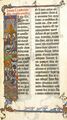 Евангелие Сен-Шапель. лист 1r, Въезд Христа в Иерусалим. ок. 1275г., Британская библиотека, Лондон