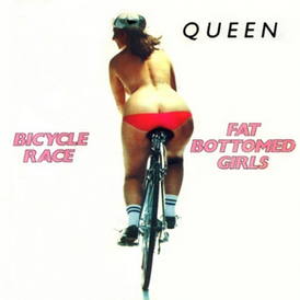 Обложка сингла Queen «Bicycle Race» (1978)