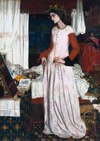 Королева Гвиневра (Прекрасная Изольда). 1858. Галерея Тэйт, Лондон