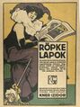 «Röpke Lapok». Рекламный плакат журнала.