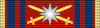 ROU Order of the Star of Romania 1999-war-ribbon GCross BAR.svg