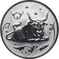 Российская монета «Телец»