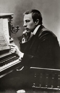 Сергей Рахманинов у пианино, начало 1900-х годов
