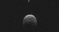Анимация астероида 2004 BL86, построенная из радиолокационных изображений Грин-Бэнк