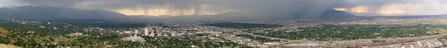 Панорама города Солт-Лейк-Сити, июнь 2009
