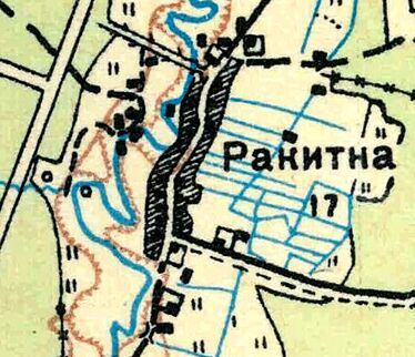 План деревни Ракитино 1931 год