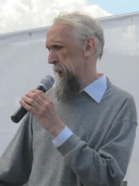 В. А. Васильев на митинге за науку и образование (2015)