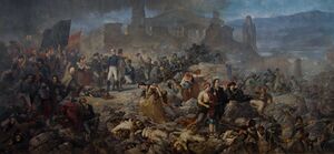 Великий день Жироны (Большая битва за Жирону). Картина Рамона Марти-и-Альсина.