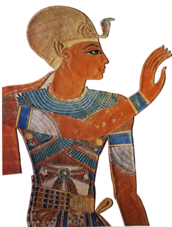Рамсес III на фреске из гробницы одного из своих сыновей в Долине Цариц