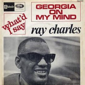Обложка сингла Рея Чарльза «Georgia on My Mind» (1960)