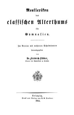 Титульный лист первого издания словаря, 1855 год