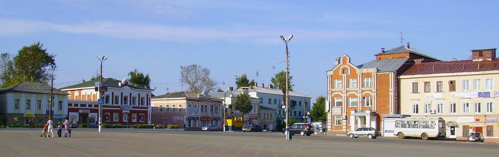 Красная площадь в центре Богородска