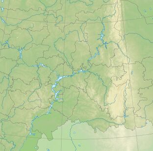 Приволжский федеральный округ: физико-географическая карта