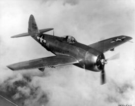 XP-47N над Тихим океаном, 1940-е годы.