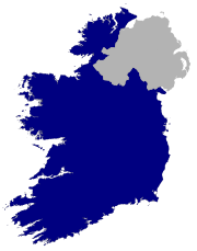 Republic of Ireland without counties.svg