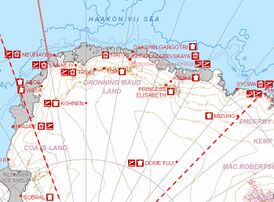 Карта местности, море Короля Хокона VII