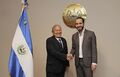 Встреча президент Сальвадор Санчес и Букеле, мэра Сан-Сальвадора