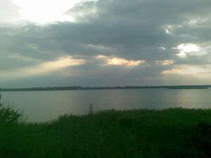 Вечер на Днепре у устья р. Супой в районе г. Яготин
