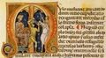 Миниатюра из трактата по ветеринарии, деталь. ок. 1278г, Библиотека Медичеа Лауренциана, Флоренция.