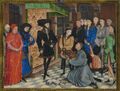 Рогир ван дер Вейден - иллюстрация из "Хроники Эно[nl]" (1447)